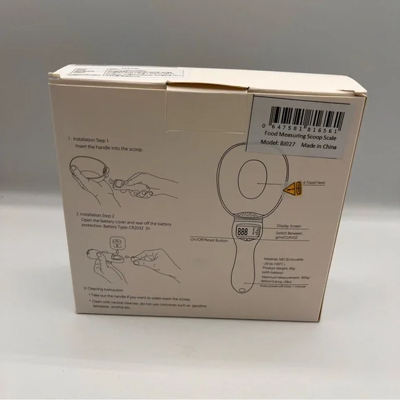 Digital Measuring Spoon with LCD Display Food Scoop for Pets & Kitchen Use NIB - Picture 3 of 6